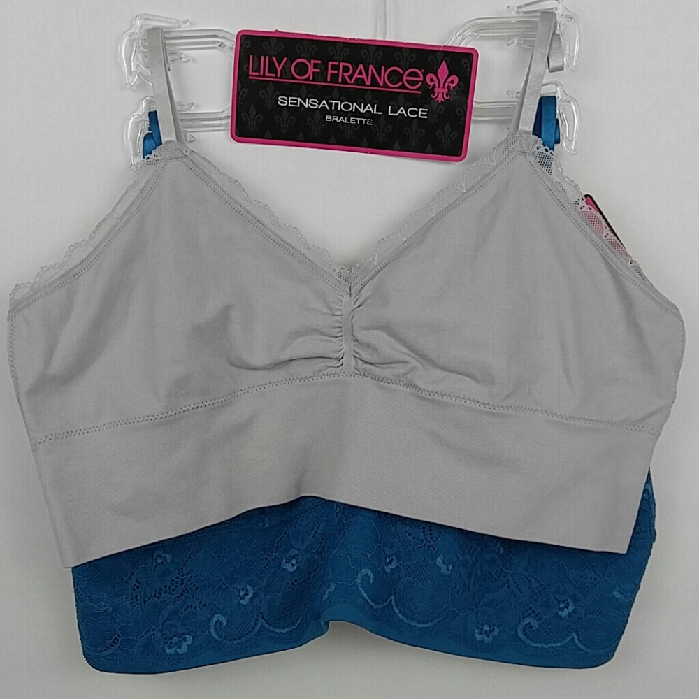 NWT Set of 2 Lily of France Bralettes size XL - Picture 6 of 8